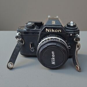 Vintage Nikon Black Film Camera 50mm